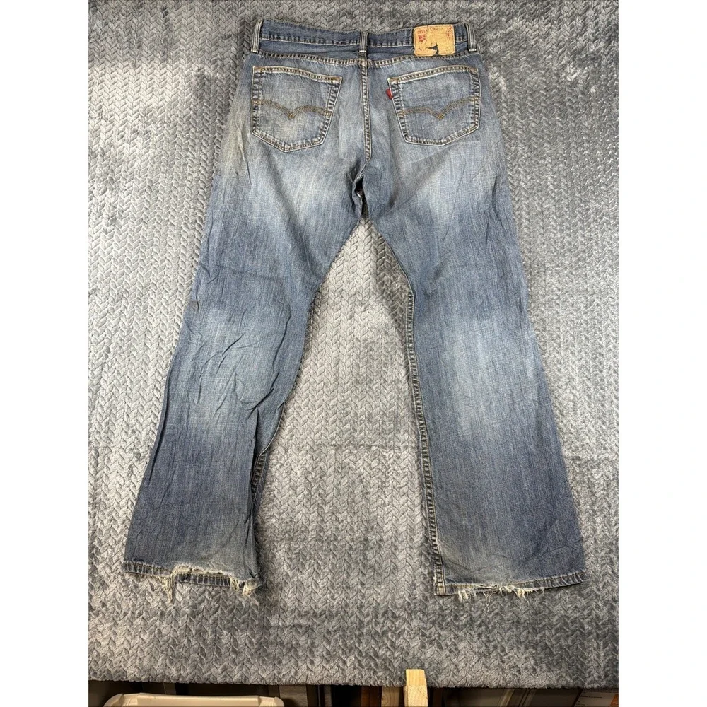 Levi's‎ 527 Jeans Mens 34x30 Denim Slim Fit Bootcut Low Rise Blue Medium Wash